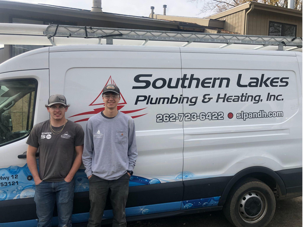 Youth Apprenticeship Students Parker Krablean and Alex Papcke