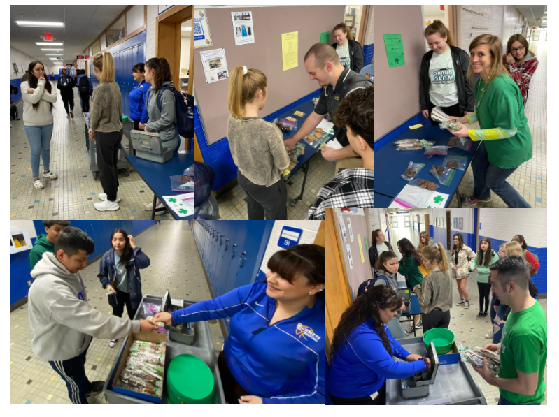 FBLA raised over $180 for their annual scholarship on Saint Patrick’s Day! 