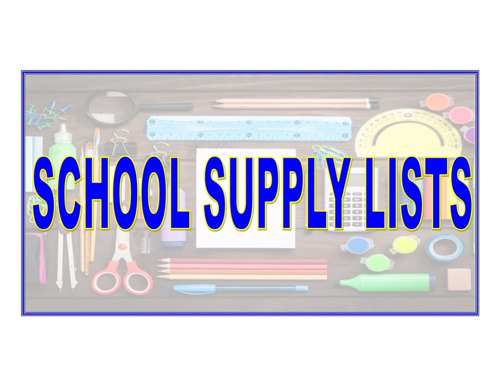 School Supply Lists