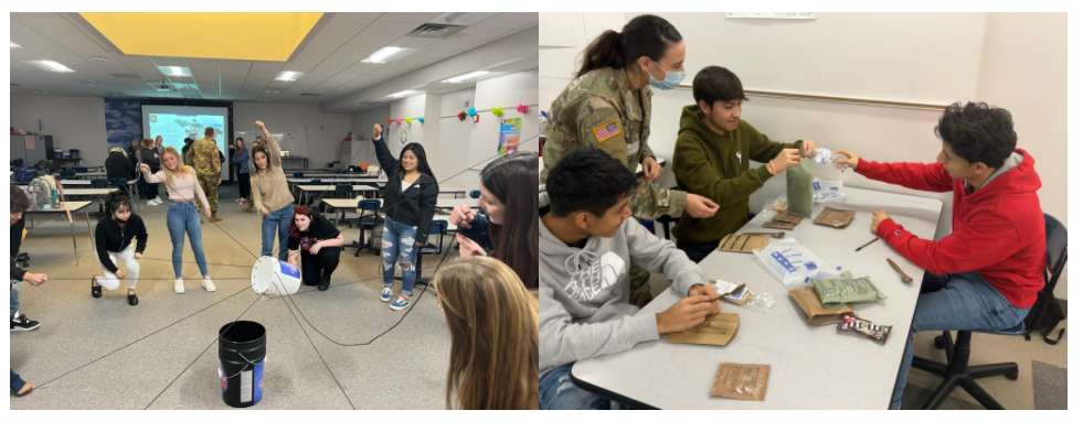 The Wisconsin Army National Guard Joins Ms. Jordan's Family and Consumer Science Classes