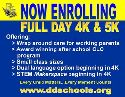 Enroll Today for 4K & Kindergarten