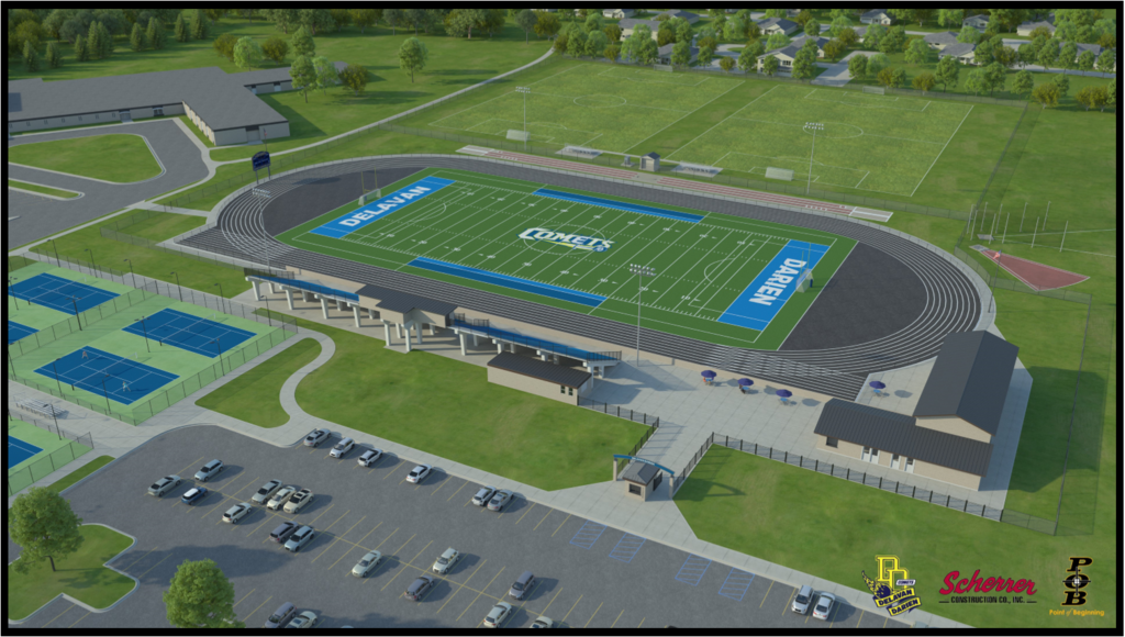 Rendering of Improvements to Borg Stadium