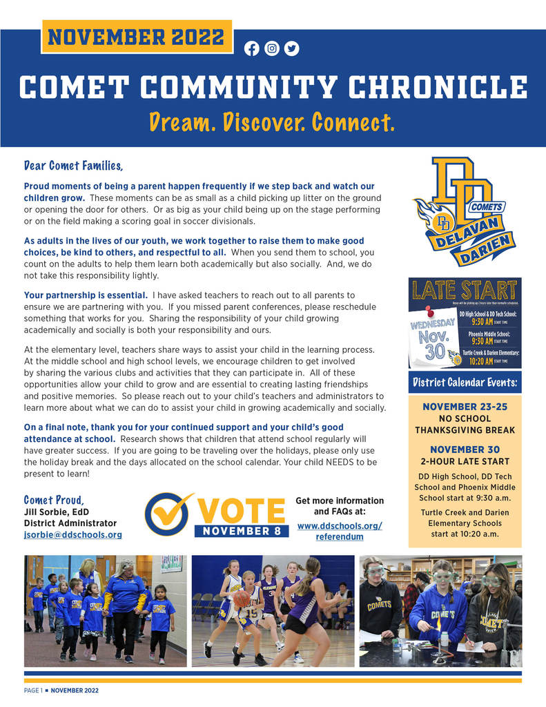 November Comet Community Chronicle 