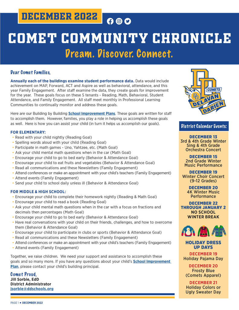 December Comet Community Chronicle