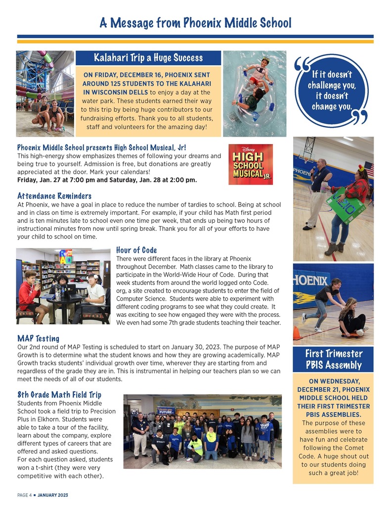 January Comet Community Chronicle